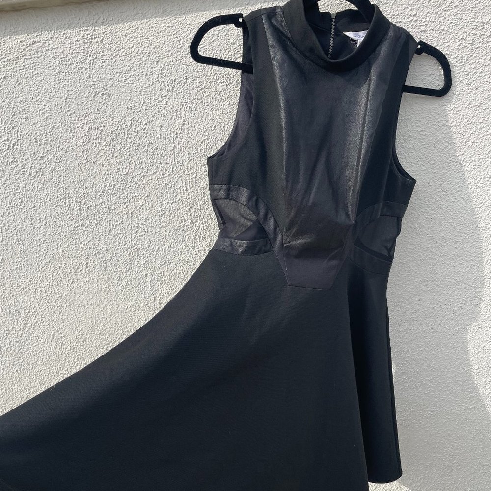 Women's 8 BCBGeneration Black Skater Cutout Dress
